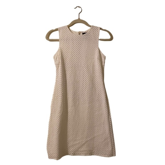 Aqua white mini dress. Size M - Picture 1 of 10
